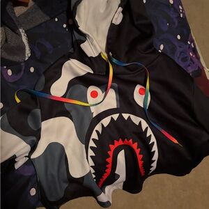 Bape Black and White Crop Top